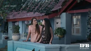mother daughter verandah indian home emotional scene natural lighting