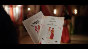 indian wedding invitation cards close up prop styling set design