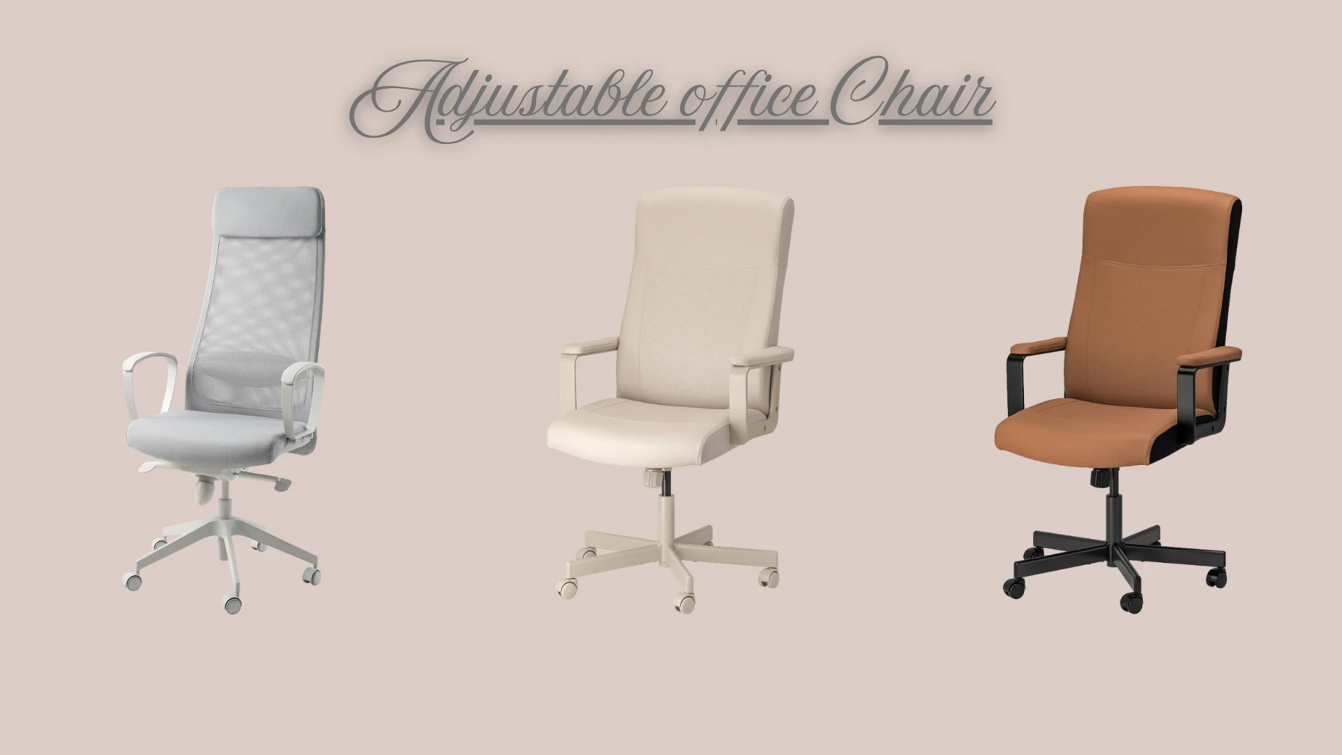 Ergonomic adjustable office chair options for creator studio workspace