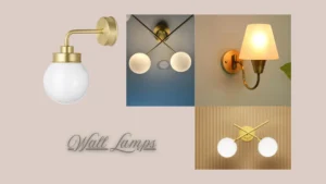 Decorative wall lamp and sconce references for creator studio interiors