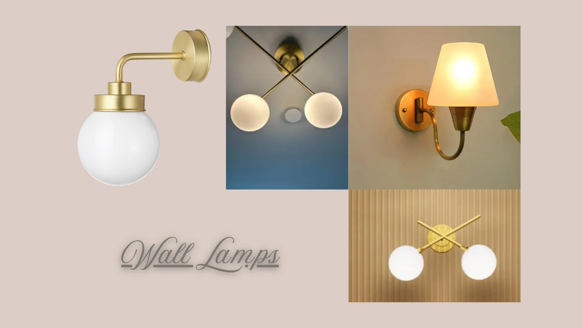 Decorative wall lamp and sconce references for creator studio interiors