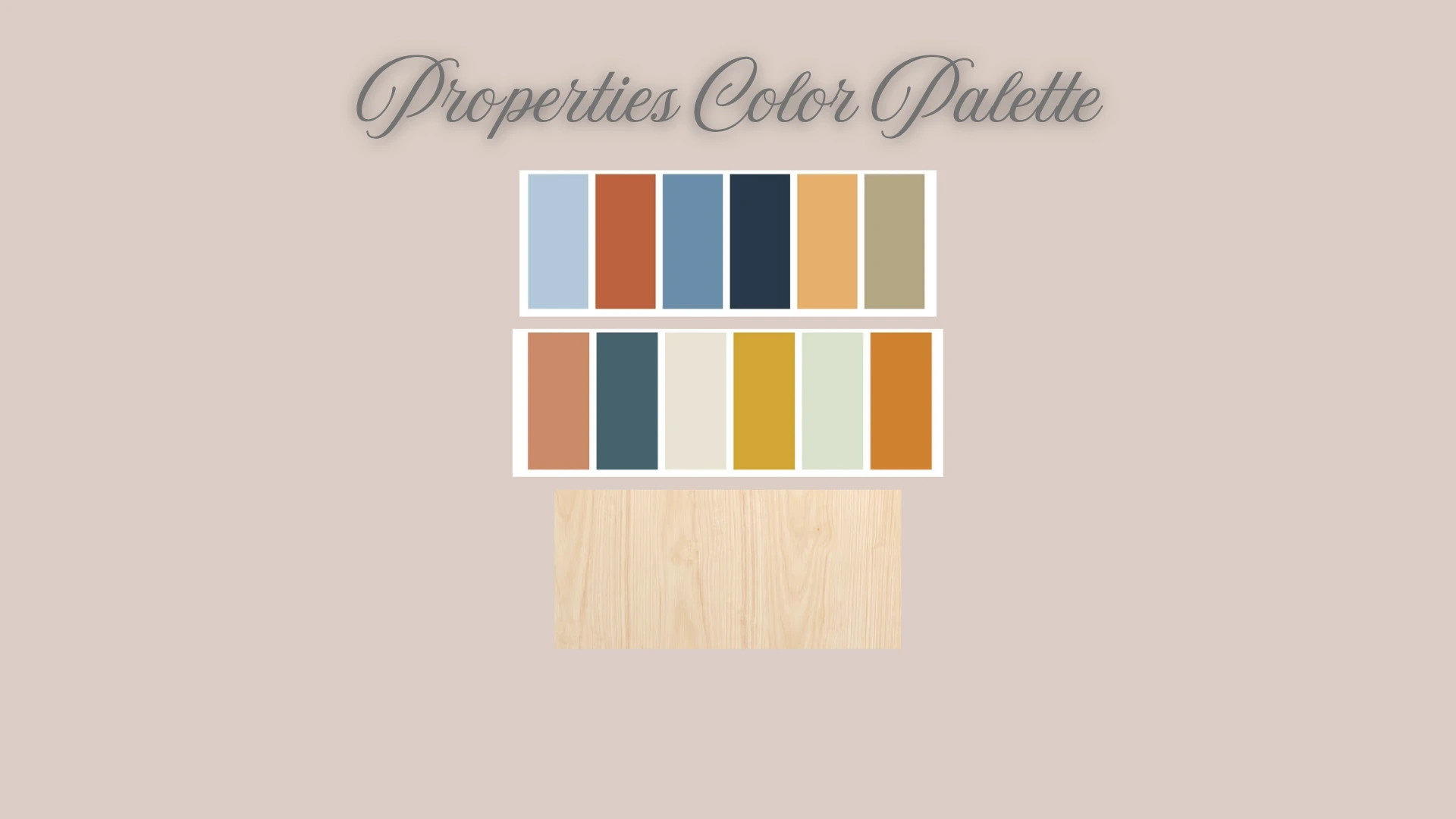 Color palette reference for furniture, props, and decorative elements used inside the creator studio