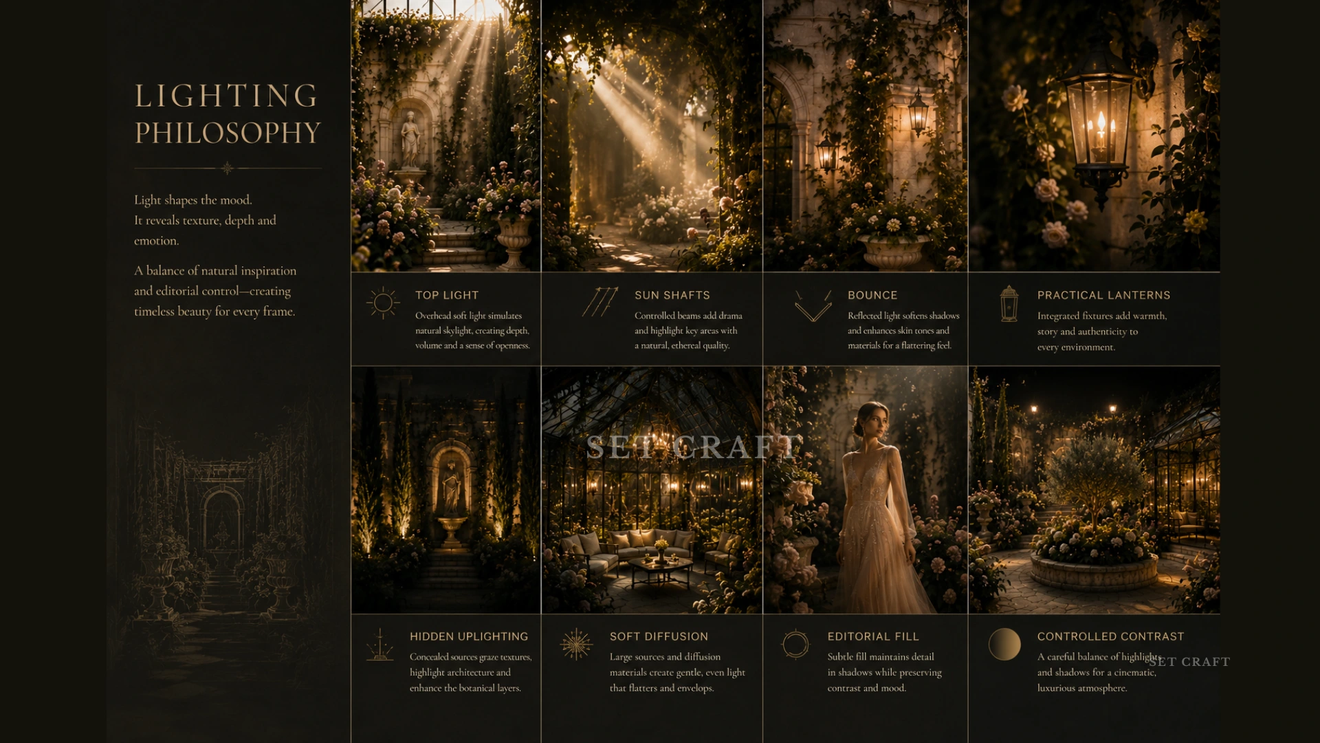 Mystic Garden lighting philosophy