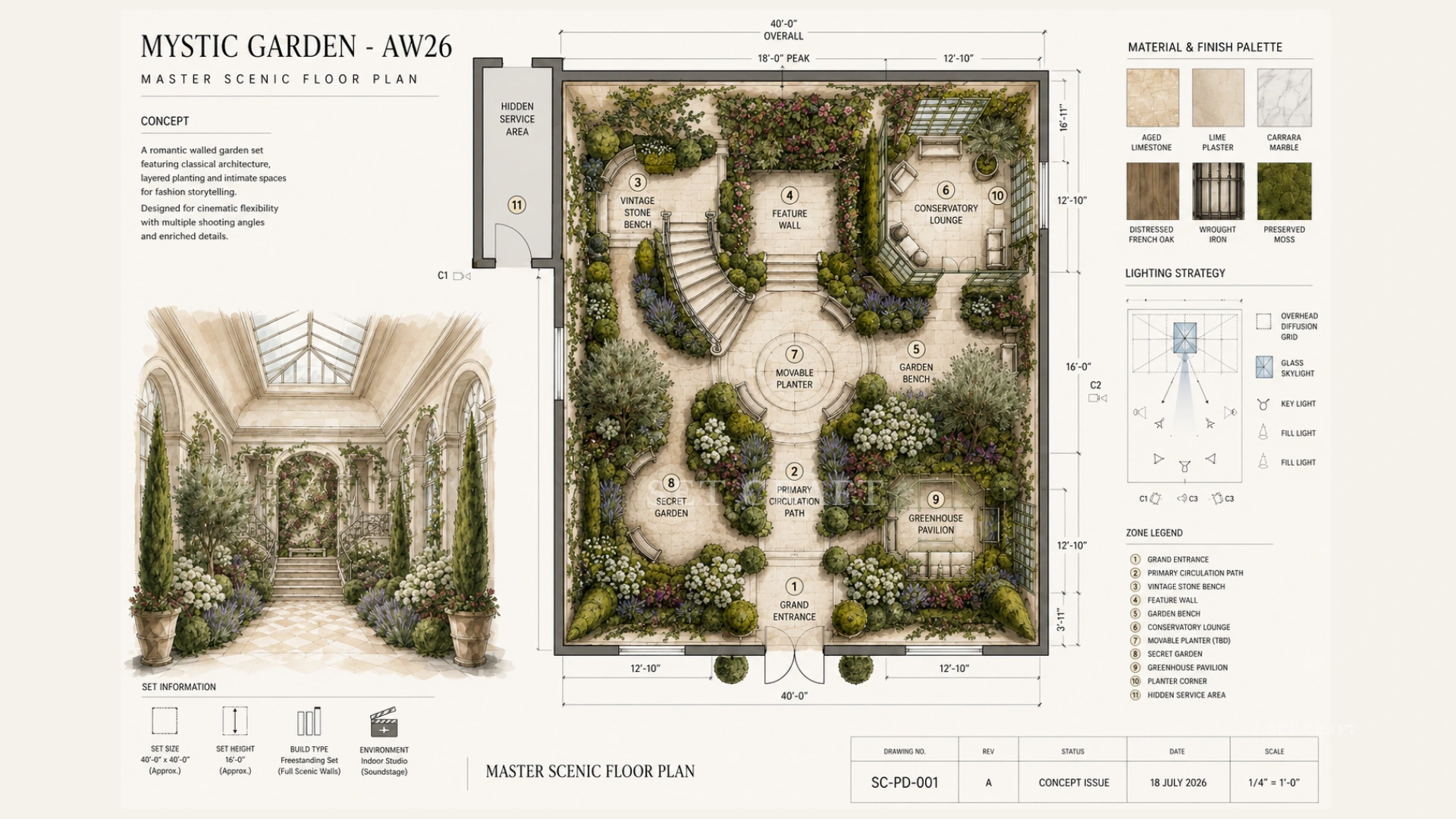 Mystic Garden master scenic floor plan