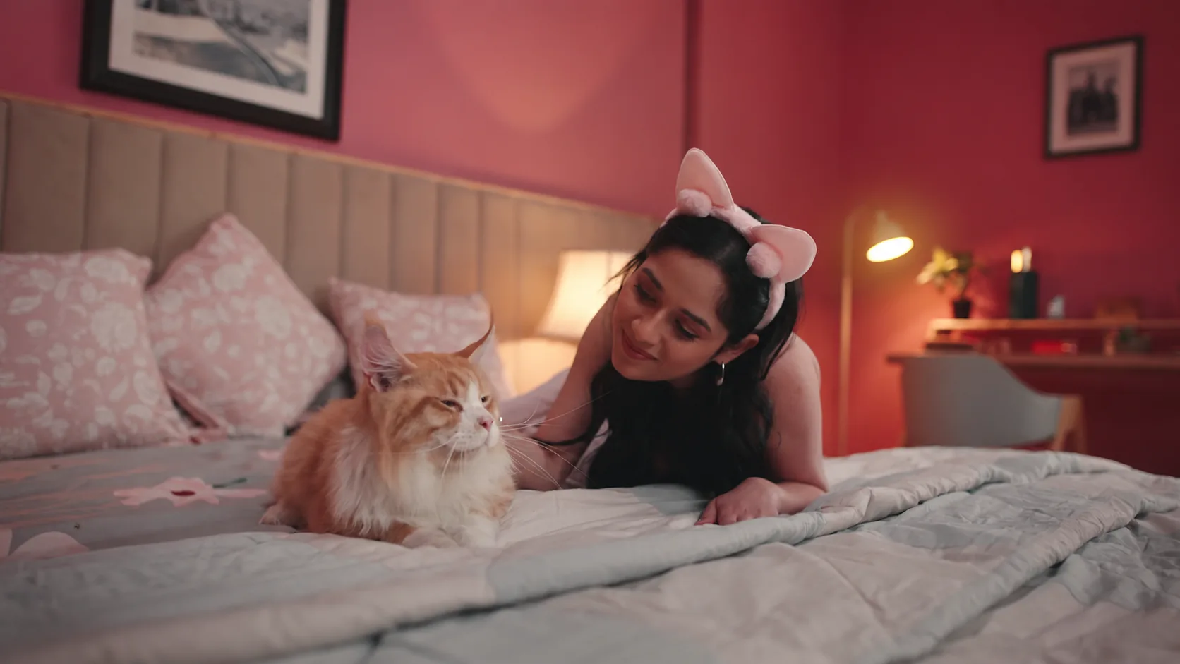 Purrfeto bedroom detail set dressing by Set Craft